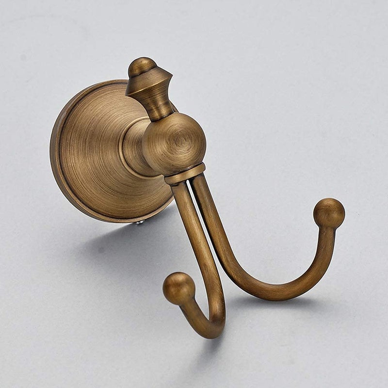 LightInTheBox Vintage Antique Brass Hooks Wall, Novelty Design Brass Finish Elegant Wall-Mounted Robe Hook for Bathroom Kitchen Bedroom Accessories Decor Double Hooks Christmas Stocking Holders - Image 4